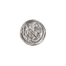Denarius of Boleslaw III Krzywousty (prince of Poland; ca. 1086–1138), ca. 1125–1138. Obverse: in