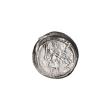 Denarius, Boleslaw III Krzywousty (prince of Poland; 1086–1138). Obv.: In the beaded border, a