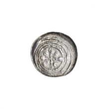 denarius, Boleslaw III Krzywousty (prince of Poland; 1086–1138), allegories, spearhead (issue