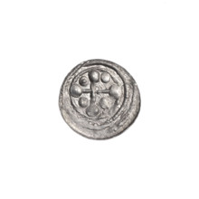 denarius, Boleslaw III Krzywousty (prince of Poland; 1086–1138), allegories, spearhead (issue