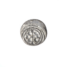 denarius, Boleslaw III Krzywousty (Prince of Poland; 1107–1138), allegories, spearhead (issue