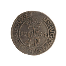 Lithuanian trojak, Sigismund II Augustus (king of Poland; 1544–1572); maker/issuer associations: