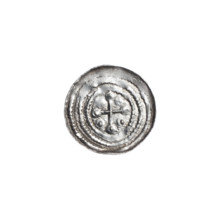 Denarius, Boleslaw III Krzywousty (Prince of Poland; 1107–1138). Obverse: in the linear border, a