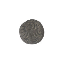 Gdansk denarius, Sigismund II Augustus (King of Poland; 1544–1572); emblems of the Jagiellon
