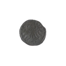 Gdansk denarius, Sigismund II Augustus (King of Poland; 1544–1572). Obverse: in the border the