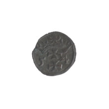 Gdansk denarius, Sigismund II Augustus (King of Poland; 1544–1572); emblems of the Jagiellon