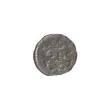 Gdansk denarius, Sigismund II Augustus (King of Poland; 1544–1572). Obverse: in the border the