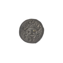 Gdansk denarius, Sigismund II Augustus (King of Poland; 1544–1572), Jagiellons (dynasty). Obverse: