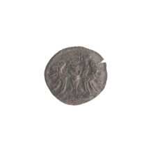 Gdansk denarius, Sigismund II Augustus (King of Poland; 1544–1572). Obverse: royal Prussian eagle