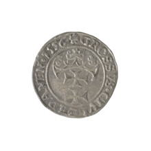 Gdansk grosz, Sigismund II Augustus (King of Poland; 1544–1572), Jagiellon dynasty; obverse: