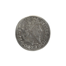 Gdansk trojak, Sigismund II Augustus (King of Poland; 1544–1572), Jagiellonian dynasty; obverse: