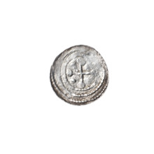 denarius, Boleslaw III Krzywousty (prince of Poland; 1086–1138), allegories, spearhead (issue