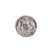 denarius, Boleslaw III Krzywousty (prince of Poland; 1086-1138), allegories, spearhead (issue