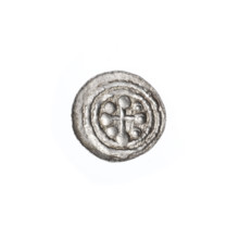 Denarius, Boleslaw III Krzywousty (prince of Poland; reign c. 1107–1138). Obverse (beaded border):