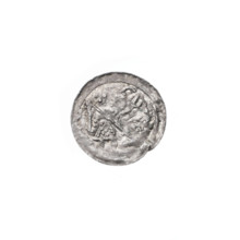 denarius, Boleslaw III Krzywousty (prince of Poland; 1107–1138), allegories, spearhead (issue
