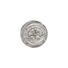 Denarius, Boleslaw III Krzywousty (prince of Poland; 1086–1138). Obverse (in beaded border): a