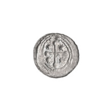 denarius, Boleslaw III Krzywousty (prince of Poland; 1107–1138), allegories, spearhead (issue