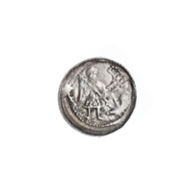 Denarius, Boleslaw III Krzywousty (prince of Poland; reign 1107–1138). Obverse: in the beaded