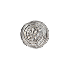 Denarius of Boleslaw III Krzywousty (prince of Poland; 1086–1138), ca. 1125–1138. Obverse (beaded