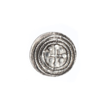 Denarius, Boleslaw III Krzywousty (Prince of Poland; 1107–1138). Obverse: within a beaded border, a