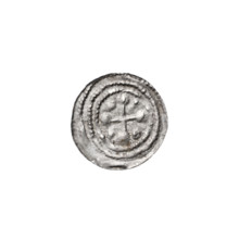 denarius, Boleslaw III Krzywousty (prince of Poland; 1086–1138/1107–1138), allegories, spearhead