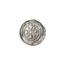 Denarius, Boleslaw III Krzywousty (prince of Poland; ca. 1086–1138). Romanesque style coin, ca.