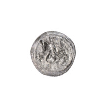 Denarius of Boleslaw III Krzywousty (prince of Poland; ca. 1125–1138). Obverse: within a beaded