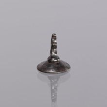 Sealing wax stamp - keyring, sealing wax stamp, Lion (coat of arms). Oval sealing wax stamp with a