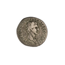 Denarius of Emperor Nerva (reign 96–98). Obverse: laureate head of Nerva right with inscription