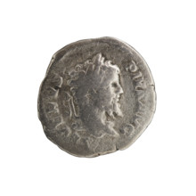 Denarius depicting Jupiter; Septimius Severus (Roman emperor, 146–211). Obverse: SEVERVS PIVS AVG —