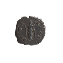 Denarius, posthumous issue showing Faustina the Elder (98–141; Roman empress 138–141) and Antoninus