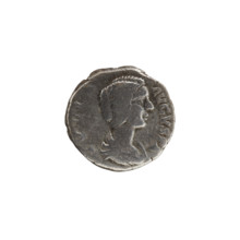 Denarius, ca. 196–211. Obverse: IVLIA AVGVSTA — bust of Julia Domna (Roman empress, 193–217) right,