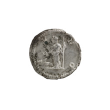 Denarius depicting Julia Domna (ca. 160–217), Roman empress (193–211). Obverse: 'IVLIA AVGVSTA' —