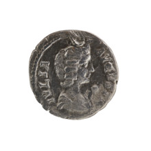 Denarius, Julia Domna (ca. 160–217), Roman empress (193–211); Septimius Severus (Roman emperor;