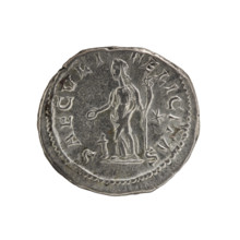 Denarius, Elagabalus (204–222; Roman emperor 218–222); Julia Maesa (ca. 160–224; Augusta 218–224).
