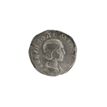 Denarius, Elagabalus (Roman emperor, 218–222) issuer; Julia Soaemias (Augusta, 180–222) depicted.