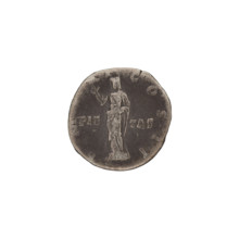 denarius, Hadrian (76–138; Roman Emperor 117–138) — iconography: Pietas (personification), veils,