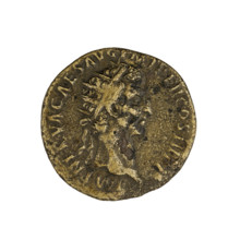 dupondius, Nerva (Roman Emperor; 96–98). Obverse: IMP NERVA CAES AVG PM TR P II COS III PP —