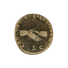 Nerva (Roman Emperor; 96–98). Laureate head of Nerva right. Obv. legend: IMP NER... GPM TR P COS