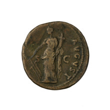 Nerva (Roman Emperor; 96–98). Silver coin (denarius), dia. 26.0 mm, weight 11.40 g, axis 180°.