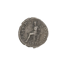 Denarius, Hadrian (76–138; Roman Emperor 117–138). Obverse: Bust of Hadrian with a laurel wreath
