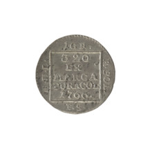 silver Crown groschen; maker: Frederick William (fl. 1765–1767); ruler: Stanislaw August