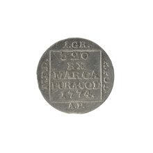 silver crown groschen, Antoni (fl. 1772–1774), Stanislaw August Poniatowski (King of Poland;