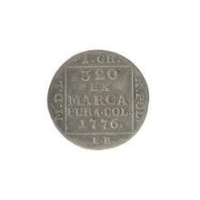 Silver crown groschen; maker: Brenn, Efraim (fl. 1774–1792); issuer: Stanislaw August Poniatowski