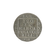 silver crown groschen; maker: Efraim Brenn (fl. 1774–1792); obverse: in a square frame under a
