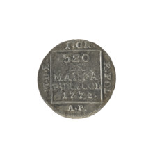 silver Crown groschen, Partenstein, Antoni (fl. 1772–1774), Stanislaw August Poniatowski (King of