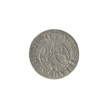 Crown six-coin, Stanislaw August Poniatowski (King of Poland; 1732–1798). Obverse: under a crown, a