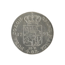 gold crown, Stanislaw August Poniatowski (King of Poland; 1764–1795), Polish coin, Crown coin,