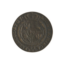 gold crown - forgery; Sylm, Frederick William (fl. 1765–1767) (for the original); Stanislaw August