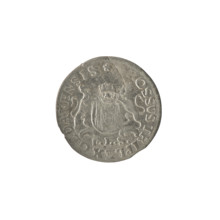 Obv.: Under the crown, a tied monogram composed of the letters SAR, on the sides: 17 - 66, pearl